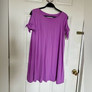 Susana Monaco | Purple Cold Shoulder Dress
